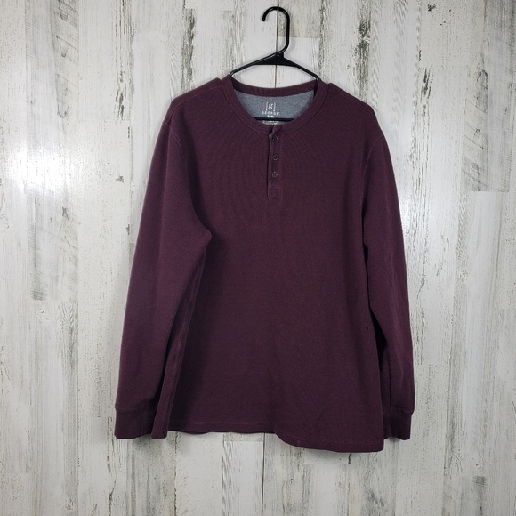 George mens maroon long sleeve thermal shirt size XL 46-48 - Picture 8 of 8
